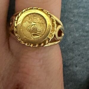 Vintage Coin 14kt HGE  Ring